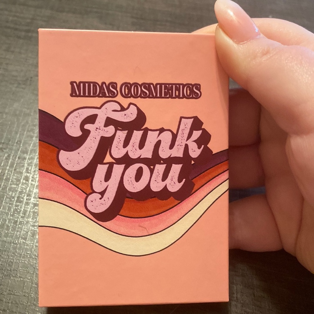 midas cosmetics funk you palette unused but one shadow was swatched